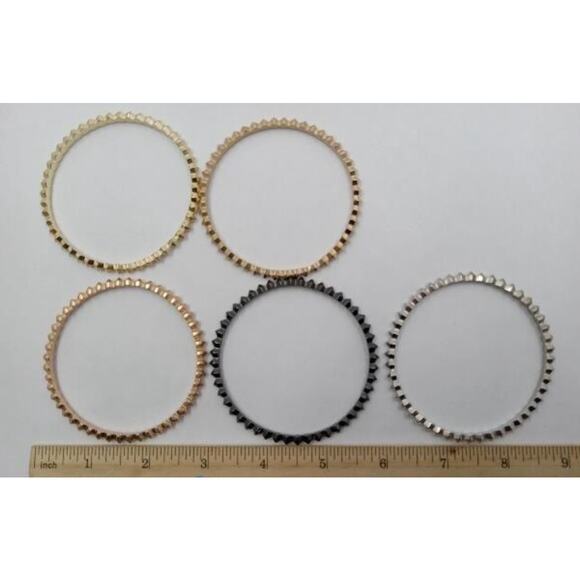 Kendra Scott Remy Stackable Bracelets Mixed Metal Spiky - Picture 5 of 6